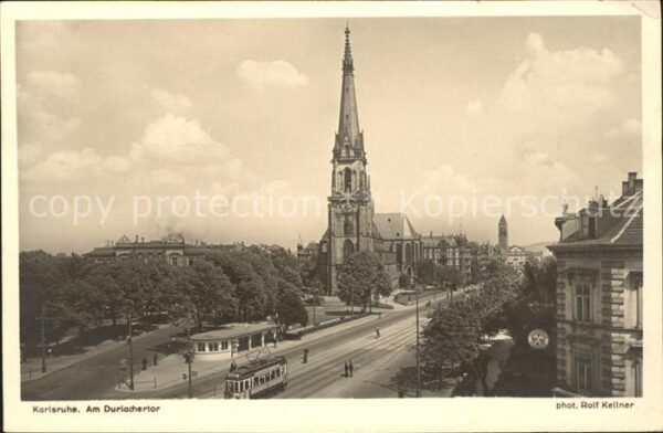 Foto Kellner Rolf Nr. 7171 Karlsruhe Durlachertor
