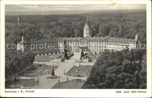 Foto Kellner Rolf Nr. 6425 Karlsruhe Schloss