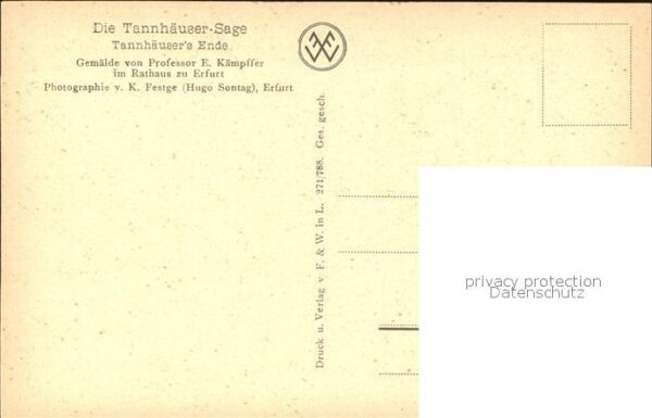 Sagen Maerchen Tannhäusersage Tannhäuser's Ende Gemäld – Bild 2