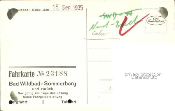 Zahnradbahn Sommerbergbahn Wildbad Schwarzwald Fahr – Bild 2