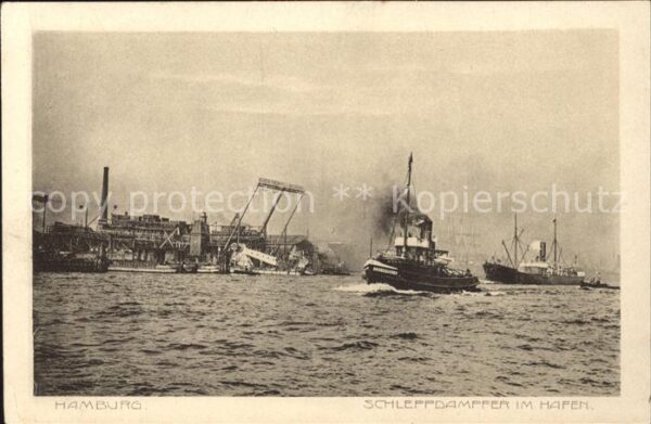 Dampfer Binnenschifffahrt Hamburg Schleppdampfer Hafen