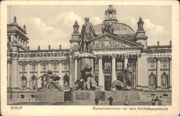 Bismarckdenkmal Berlin Reichstagsgebäude