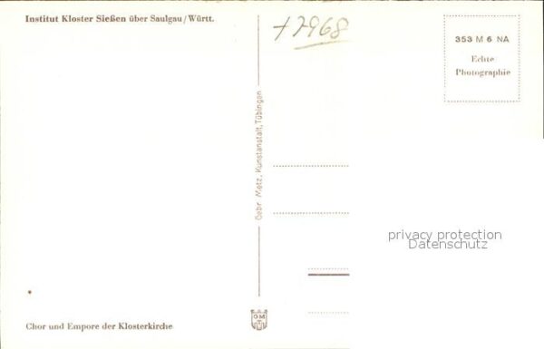 Kirchenorgel Institut Kloster Siessen Chor Empore – Bild 2