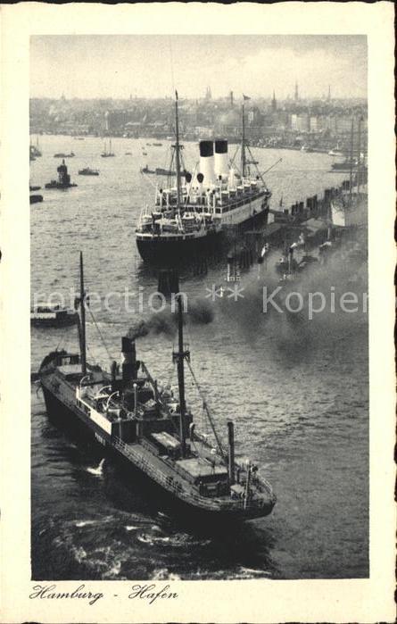Dampfer Oceanliner Hamburg Hafen
