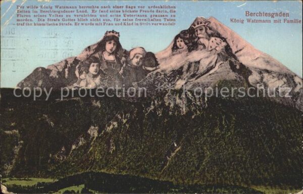 Berggesichter Berchtesgaden König Watzmann mit Famili