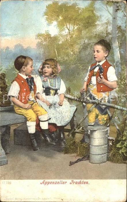 Trachten Schweiz Appenzell Kinder Pfeife