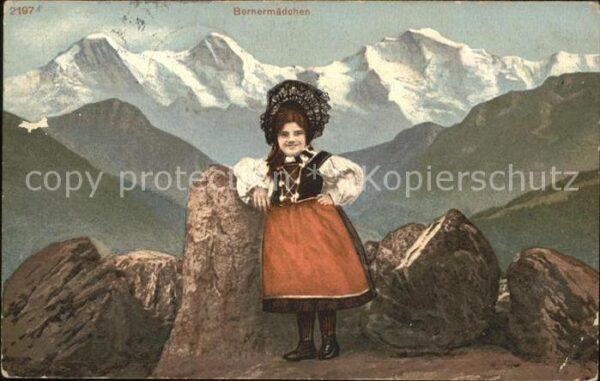 Trachten Schweiz Bern Bernermädchen