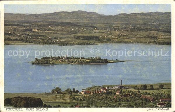 Foto Gaberell J. Nr. 2347 Zürichsee Insel Ufenau