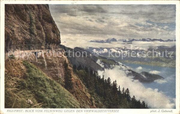 Foto Gaberell J. Nr. 5883 Rigi-First Vierwaldstättersee
