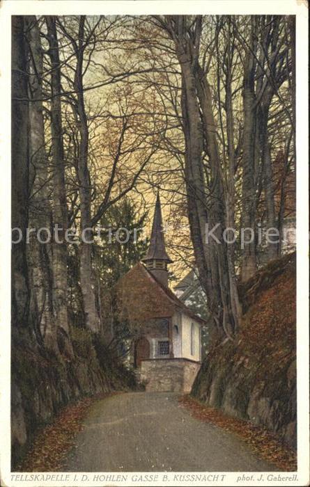 Foto Gaberell J. Nr. 7176 Tellskapelle Hohle Gasse Küssnacht