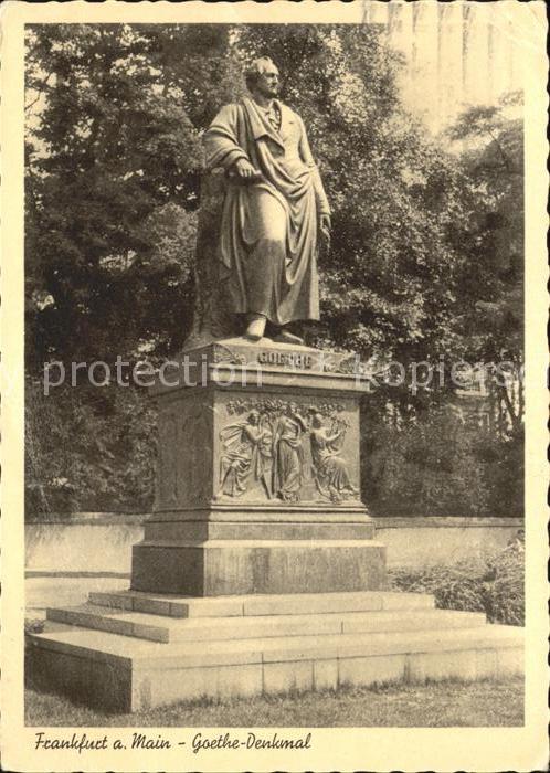Goethe Johann Wolfgang von Denkmal Frankfurt am Main