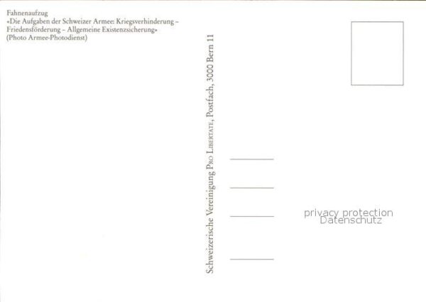 Militaria Schweiz Fahnenaufzug Schweizer Armee – Bild 2