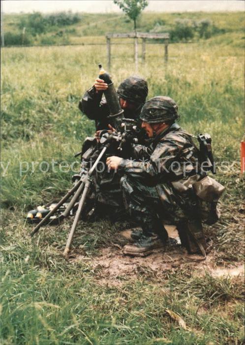 Militaria Schweiz Werfermannschaft Minenwerfer Infanterie