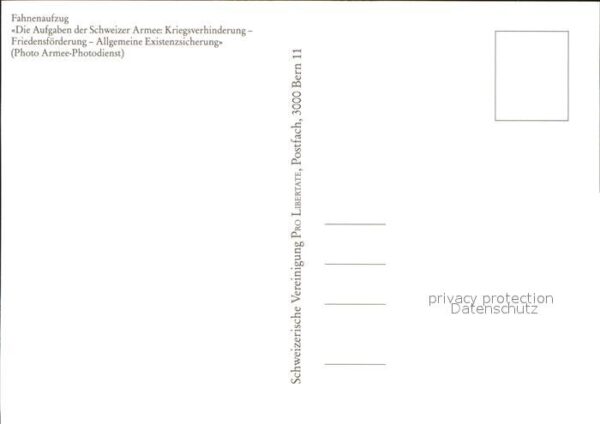 Militaria Schweiz Fahnenaufzug Schweizer Armee – Bild 2
