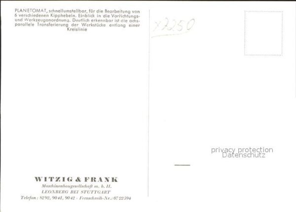 Maschinen Planetomat Kipphebeln Kreislinie Witzig – Bild 2