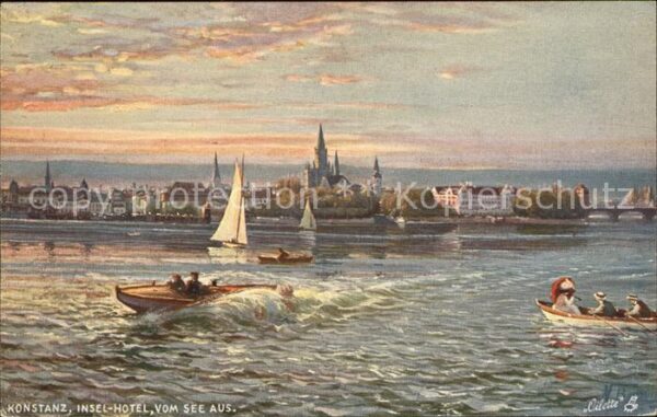 Verlag Tucks Oilette Nr. 783 Konstanz Insel-Hotel
