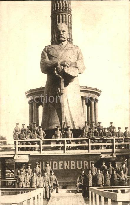 Hindenburg Denkmal Soldaten Berlin Spendenkarte Kr