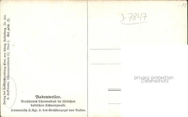 Hoffmann Heinrich Badenweiler Thermalbad Nr. 200 – Bild 2