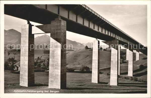 Autobahn Autobahn-Talübergang Bergen