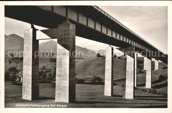 Autobahn Talübergang Bergen