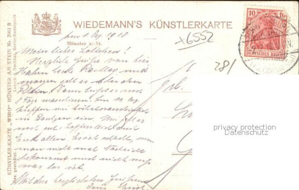 Verlag Wiedemann WIRO Nr. 2061 B Münster am Stein – Bild 2