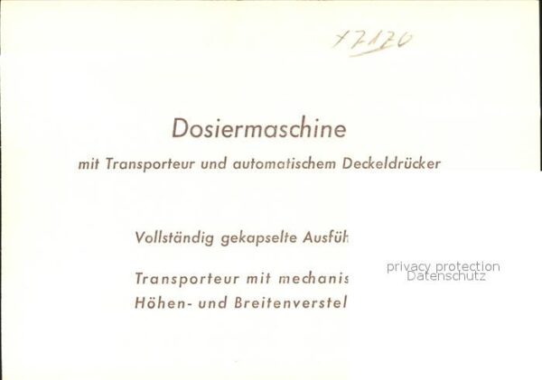 Maschinen Dosiermaschine Ganzhorn und Stirn Schwä – Bild 2