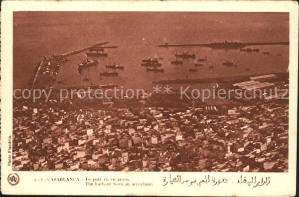 Casablanca Le Port Fliegeraufnahme