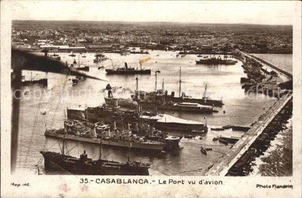 Casablanca Le Port  Segelboot Dampfer