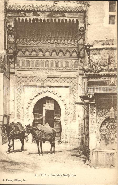 Fes Fez Maroc Fontaine Nedjarie