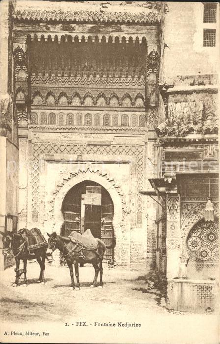 Fes Fez Maroc Fontaine Nedjarine