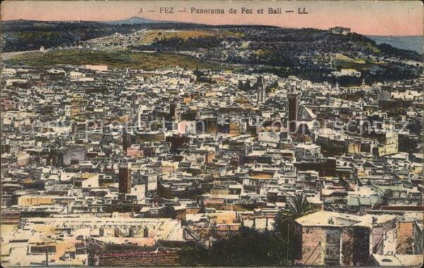 Fes Fez Maroc Panorama Bali