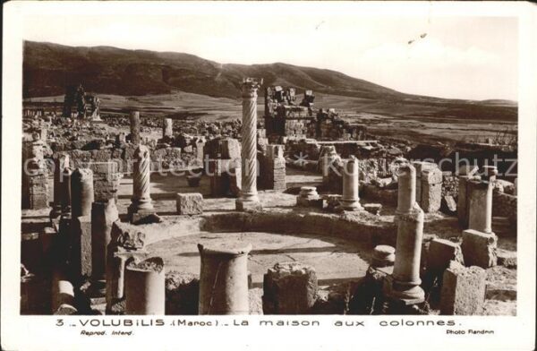 Volubilis La maison aux colonnes