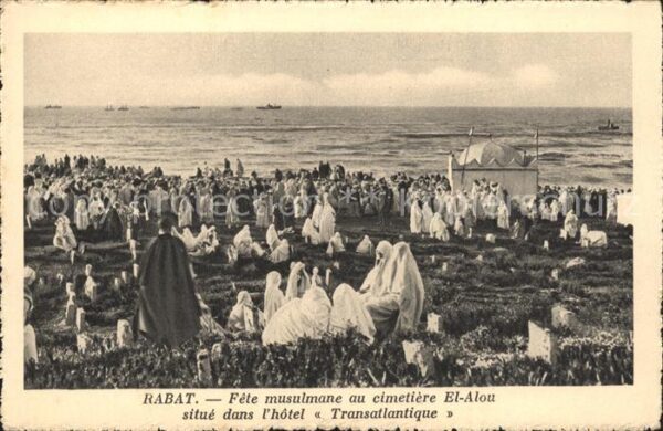 Rabat Marokko Fete musulmane au cimetiere El Alou Tra