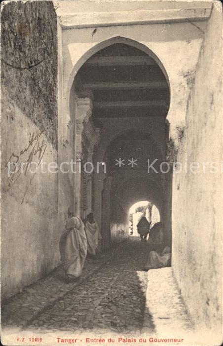 Tanger Tangier Tangiers Entree Palais Gouverneur