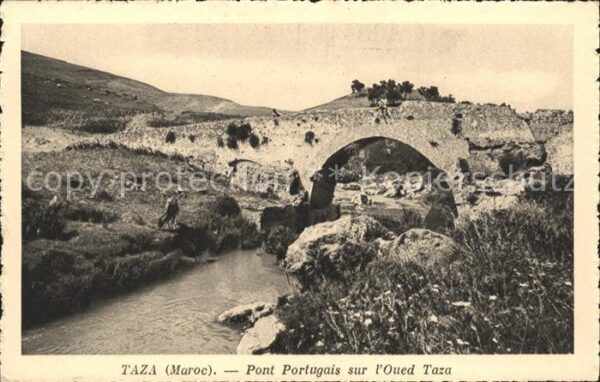 Taza Maroc Pont Portugais Oued