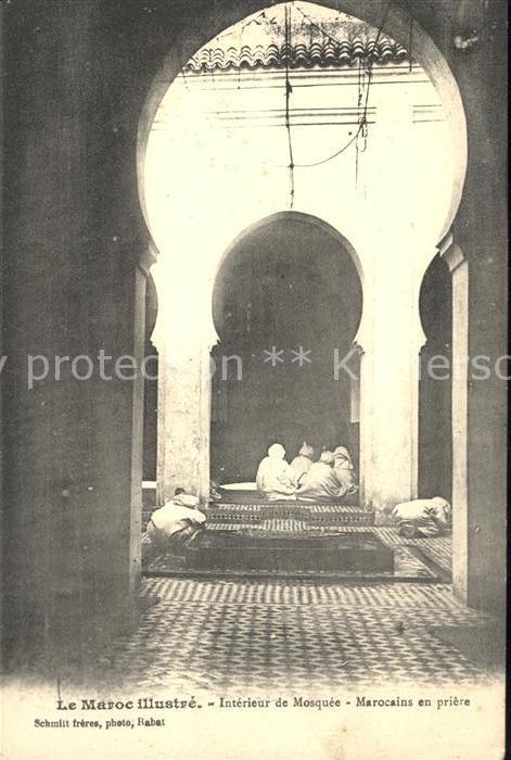 Marokko Maroc Leillustre Interieur Mosquee