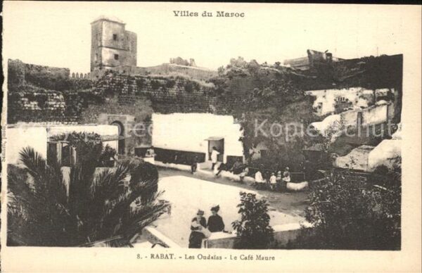 Rabat Marokko Oudaias Cafe Maure