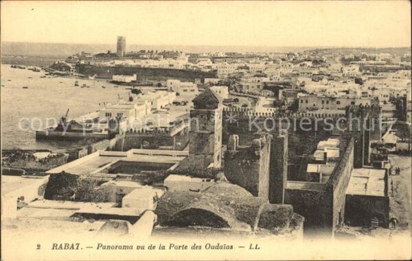 Rabat Marokko Panorama Porte Oudaias