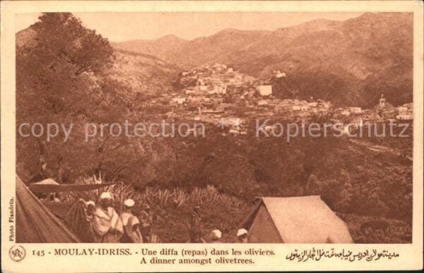 Moulay-Idris Une diffa dans les oliviers