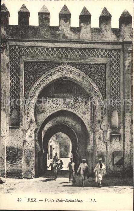 Fes Fez Maroc Porte Bab-Dekakene