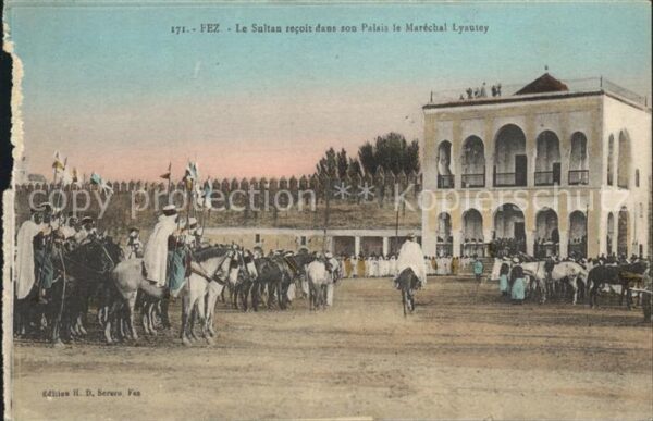 Fes Fez Maroc Sultan Palais Merechal Lyautey