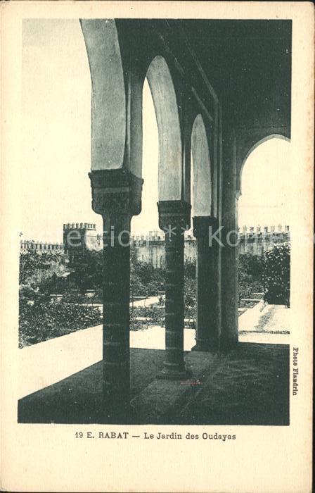 Rabat Marokko Jardin Oudayas