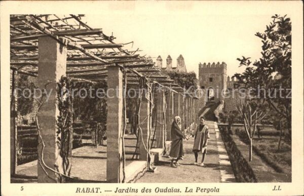 Rabat Marokko Jardins Oudaias La Pergola