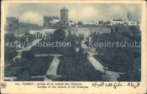 Rabat Marokko Jardin de la casbah des Oudayas