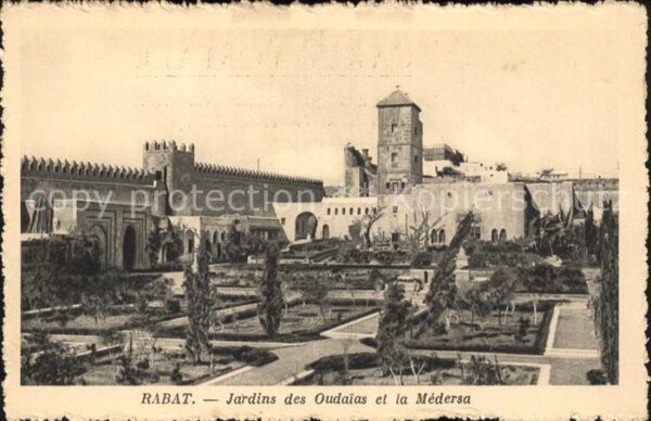 Rabat Marokko Jardins Oudaias Medersa