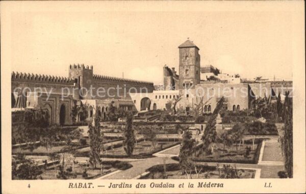 Rabat Marokko Jardins Oudaias Medersa