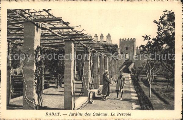 Rabat Marokko Jardins Oudaias la Pergola