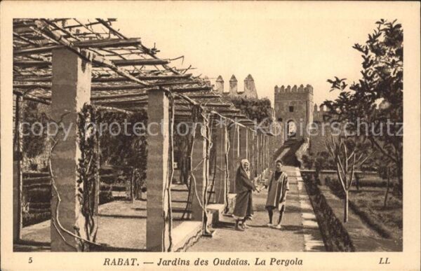 Rabat Marokko Jardins Oudaias La Pergola