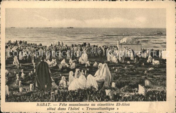 Rabat Marokko Fete musulmane au cimetiere El Alou Tra