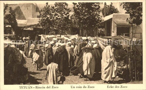 Tetuan Ecke Zoco Markt